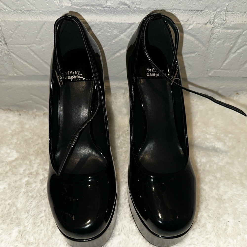 New Jeffrey Campbell Platform Mary Jane Shoes Size 7 - Picture 6 of 10